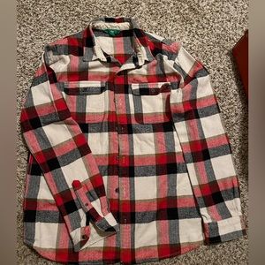 Flannel. 100% cotton. Size M. Herringbone plaid.